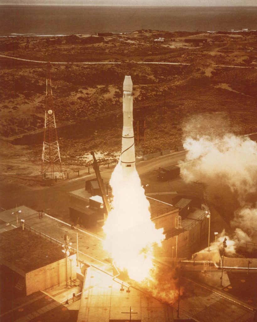 Missile launch from California's Vandenberg Air Force Base