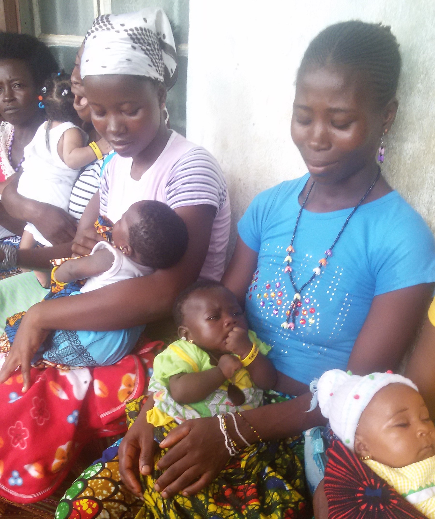 Women and babies in Sierra Leone