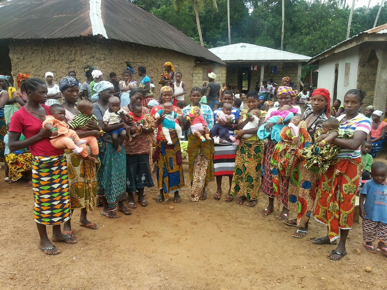 Women and children in Sierra Leone